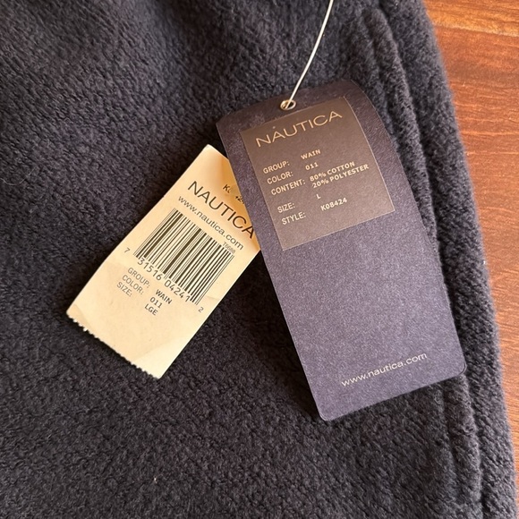 NAUTICA Men’s Dark Blue Thick Fleece Sweatpants size Large - Picture 3 of 8
